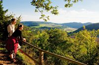 Wandern, Wanderer, Panoramablick, Waldeck-Ederbergland