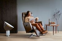 relaxen, Relax-Sessel, zu Hause entspannen, Ledersessel, Stressless, Lesen im Sessel