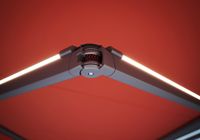 markilux, Designmarkisen, LED-Line in den Gelenkarmen, Beleuchtung