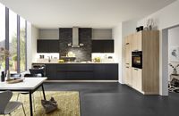 schwarze Küchenfront, Küche, moderne Küche, Küchentreff