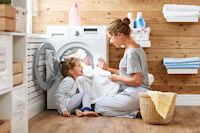 Waschmaschine, Frische Wäsche, frisch gewaschene Wäsche, delta pronatura, Dr. Beckmann