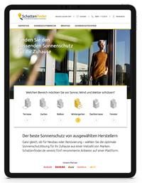 Schattenfinder.de, Online-Portal, Sonnenschutz